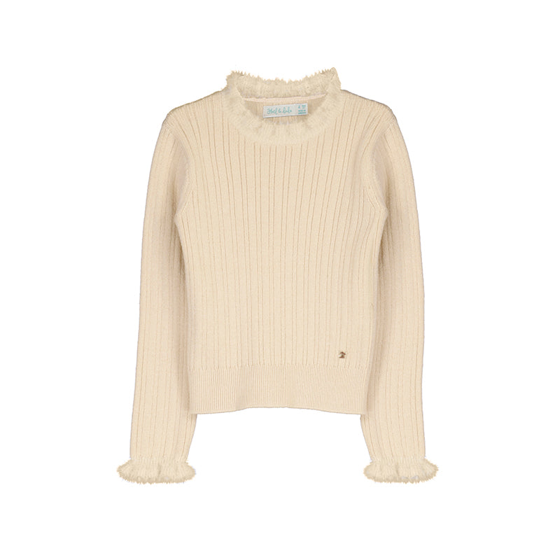 Knitting Turtleneck - Almond