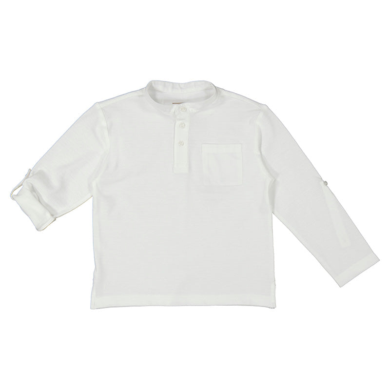 Mayoral L/S Mao Collar Polo