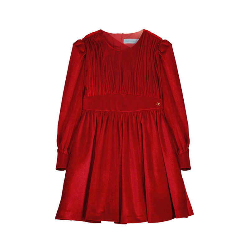 Velvet Dress - Red