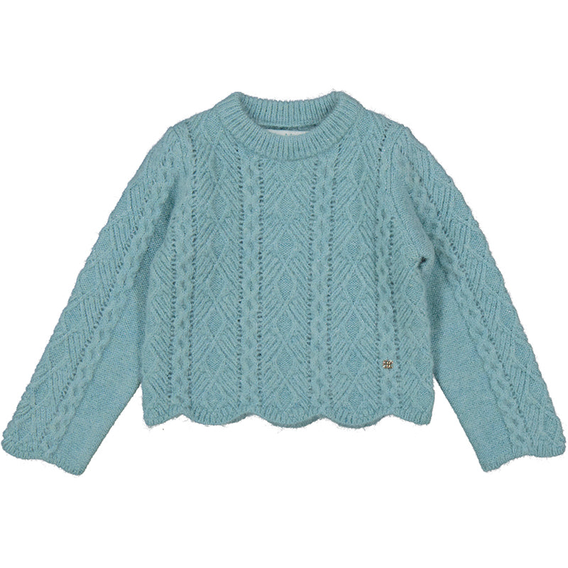 Knitting Sweater - Aqua
