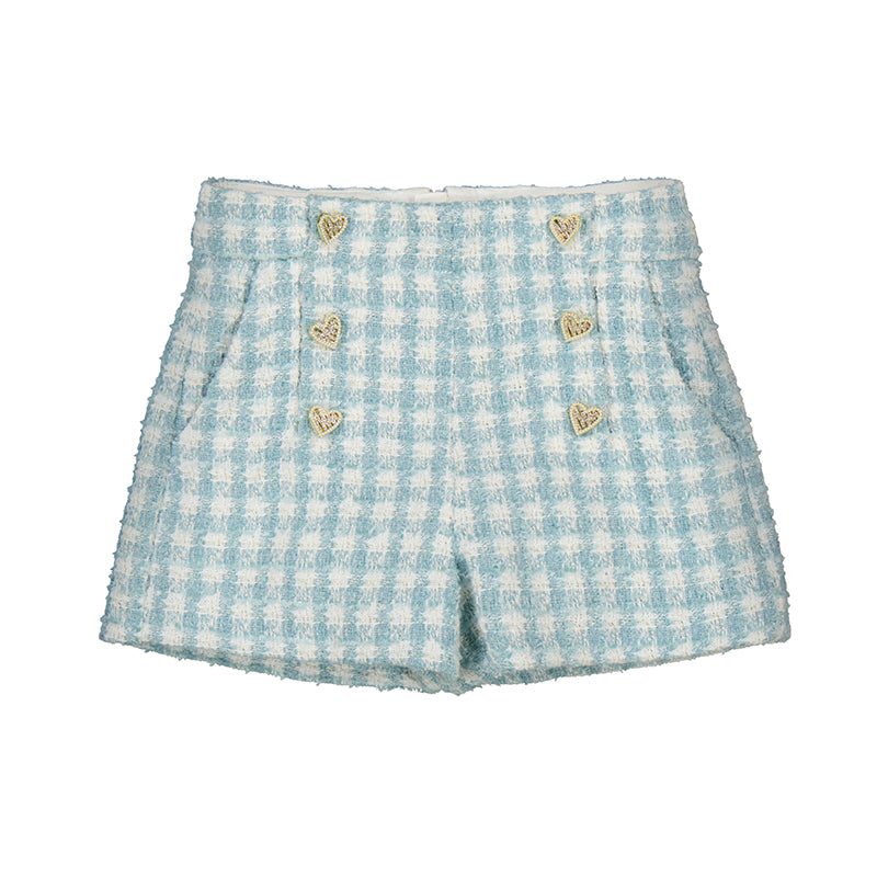 Plaid Shorts - Aqua