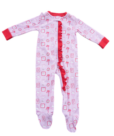 Letter to Santa Pima Girl 1pc Zip PJ **PRE-SALE**