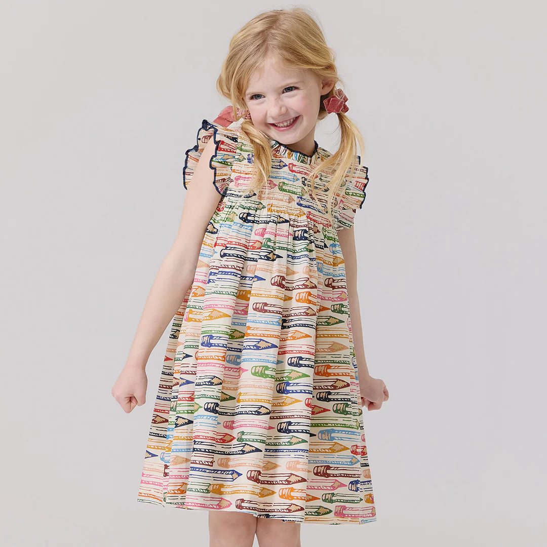Stevie Dress - Colored Pencils