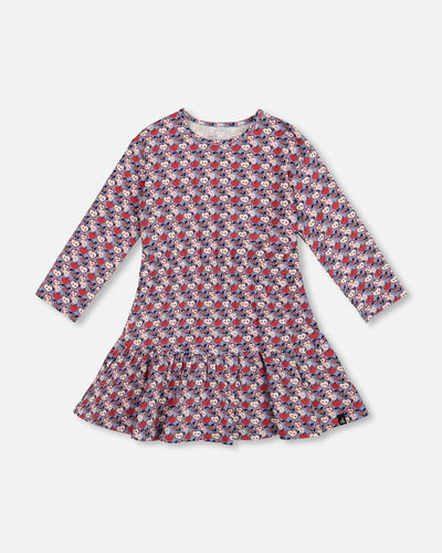 Organic Cotton Dress - Printed Apples