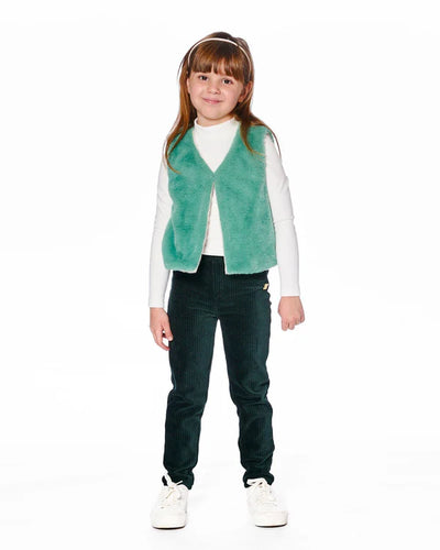 Reversible Faux Fur Vest - Off White