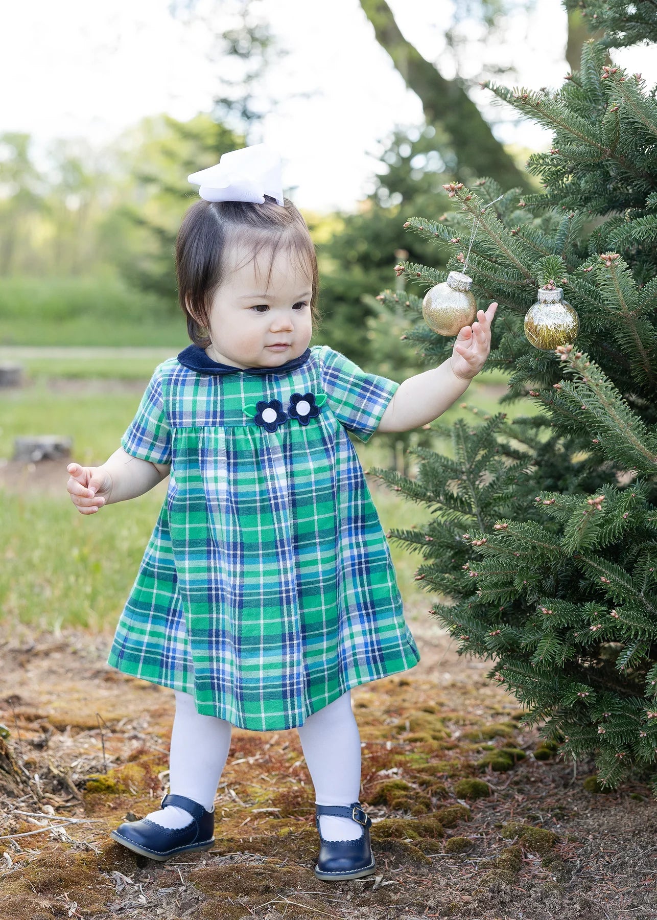 Florence Plaid Flowers Dress