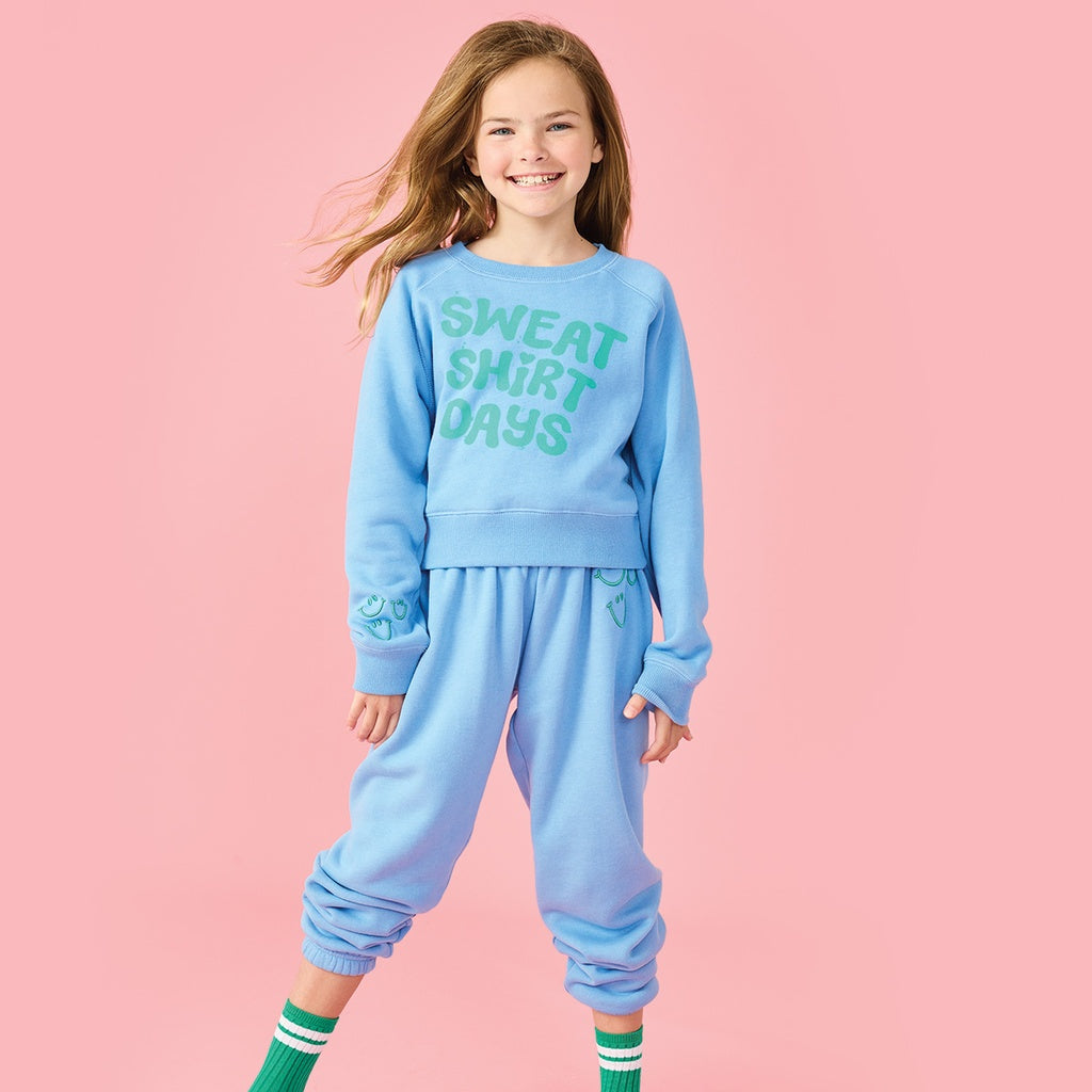 F24 iScream Happy Faces Blue Basic Sweatpant