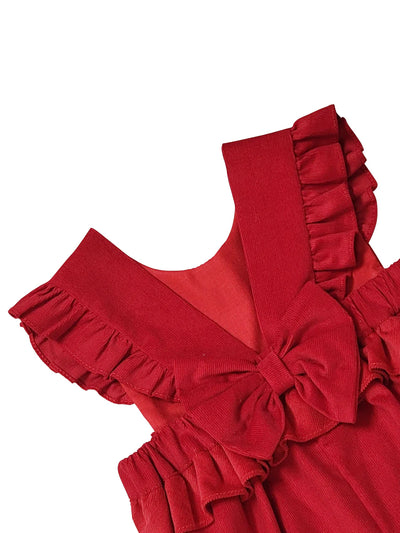 Marco & Lizzy Red Cord Romper