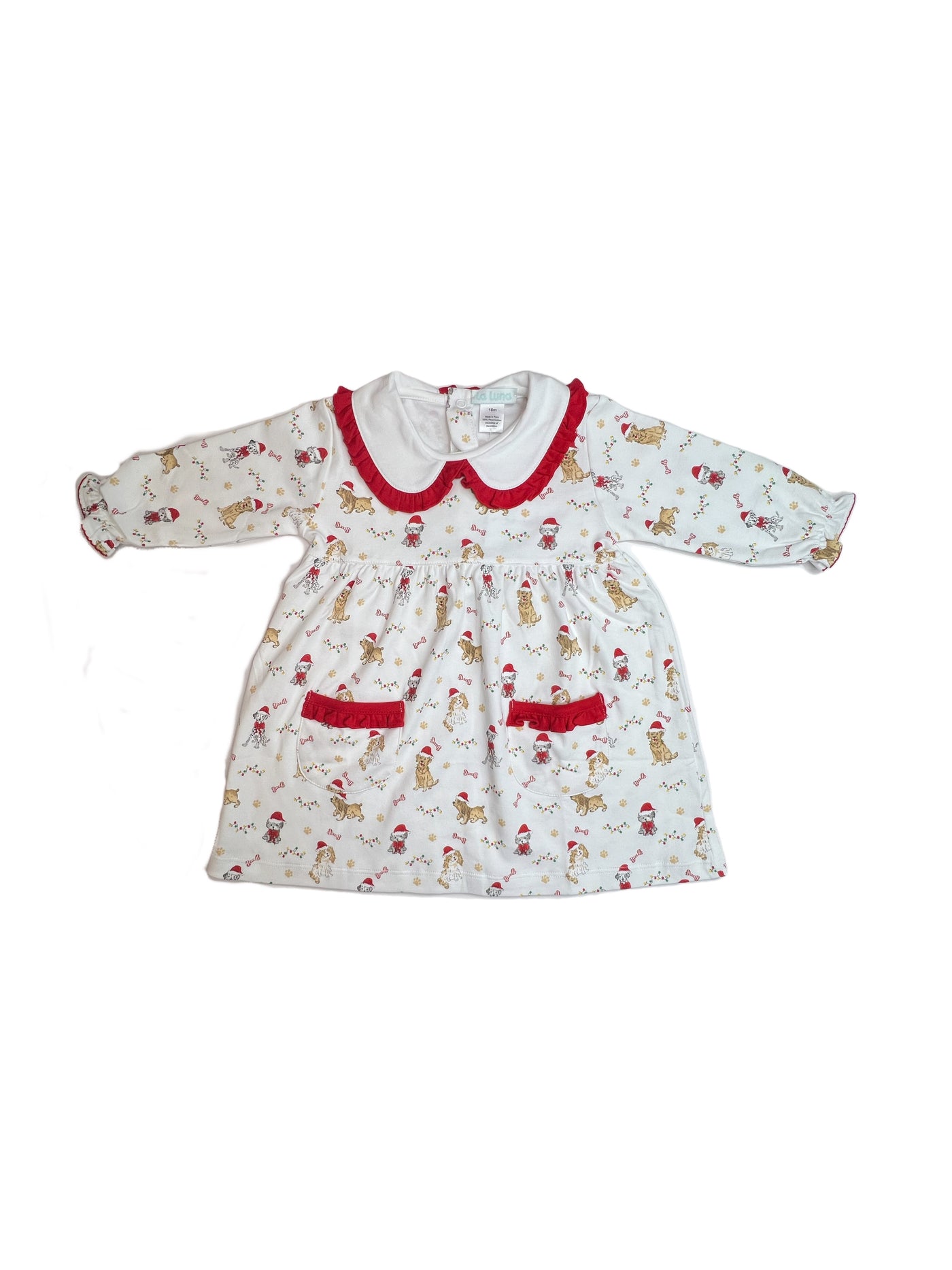 La Luna Susie Santa Pets Pocket Dress