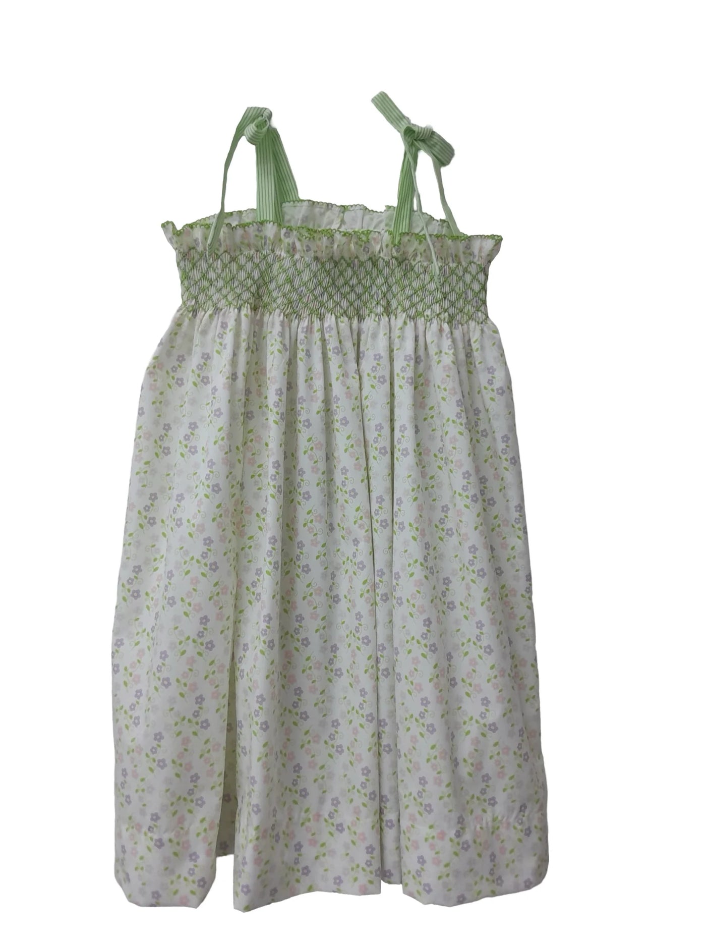 City Beautiful Smock Green Garden Tie Dress