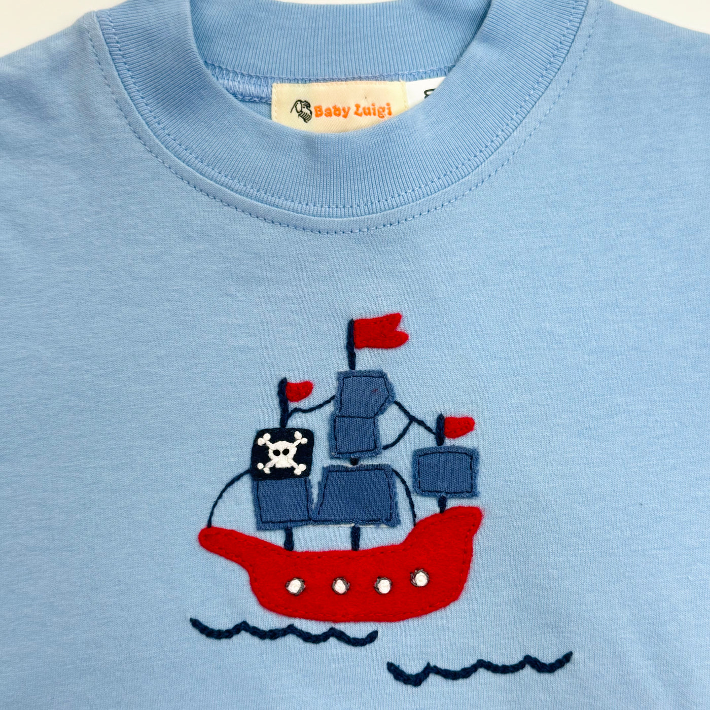 S/S Blue Pirate Ship T-Shirt