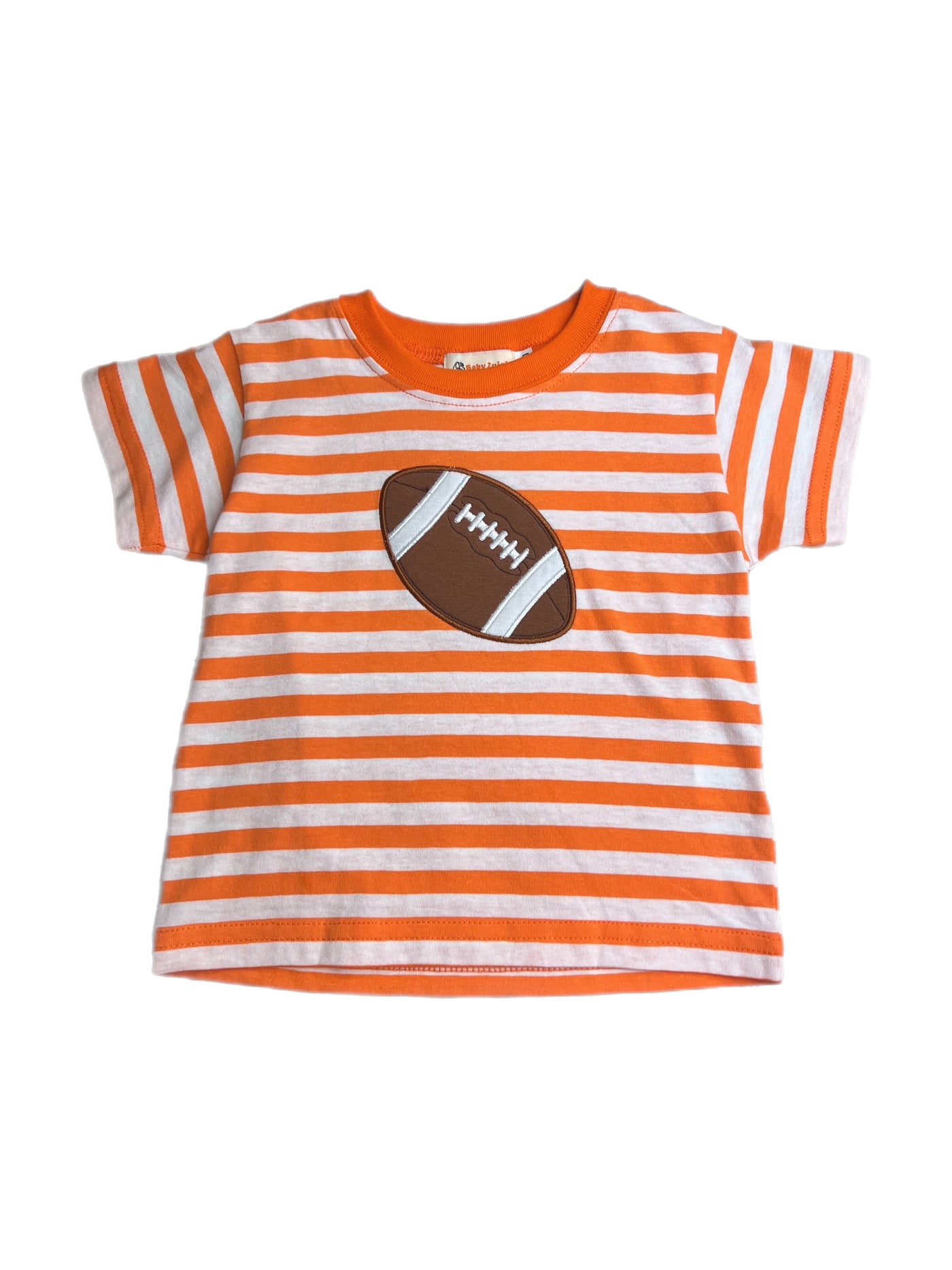 Short Sleeve Orange Stripe Football Shirt
