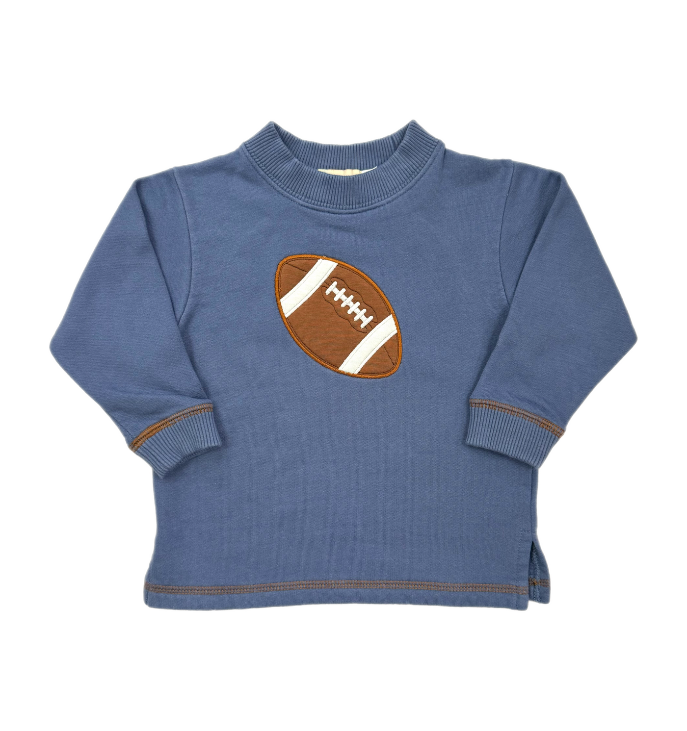 Steel Blue Football Sweatshirt