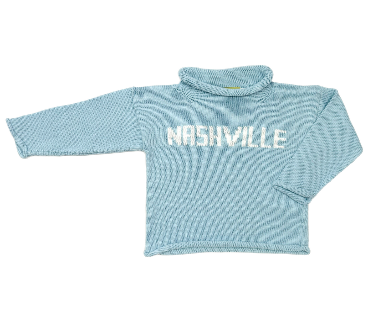 Lt Blue Nashville Rollneck Sweater