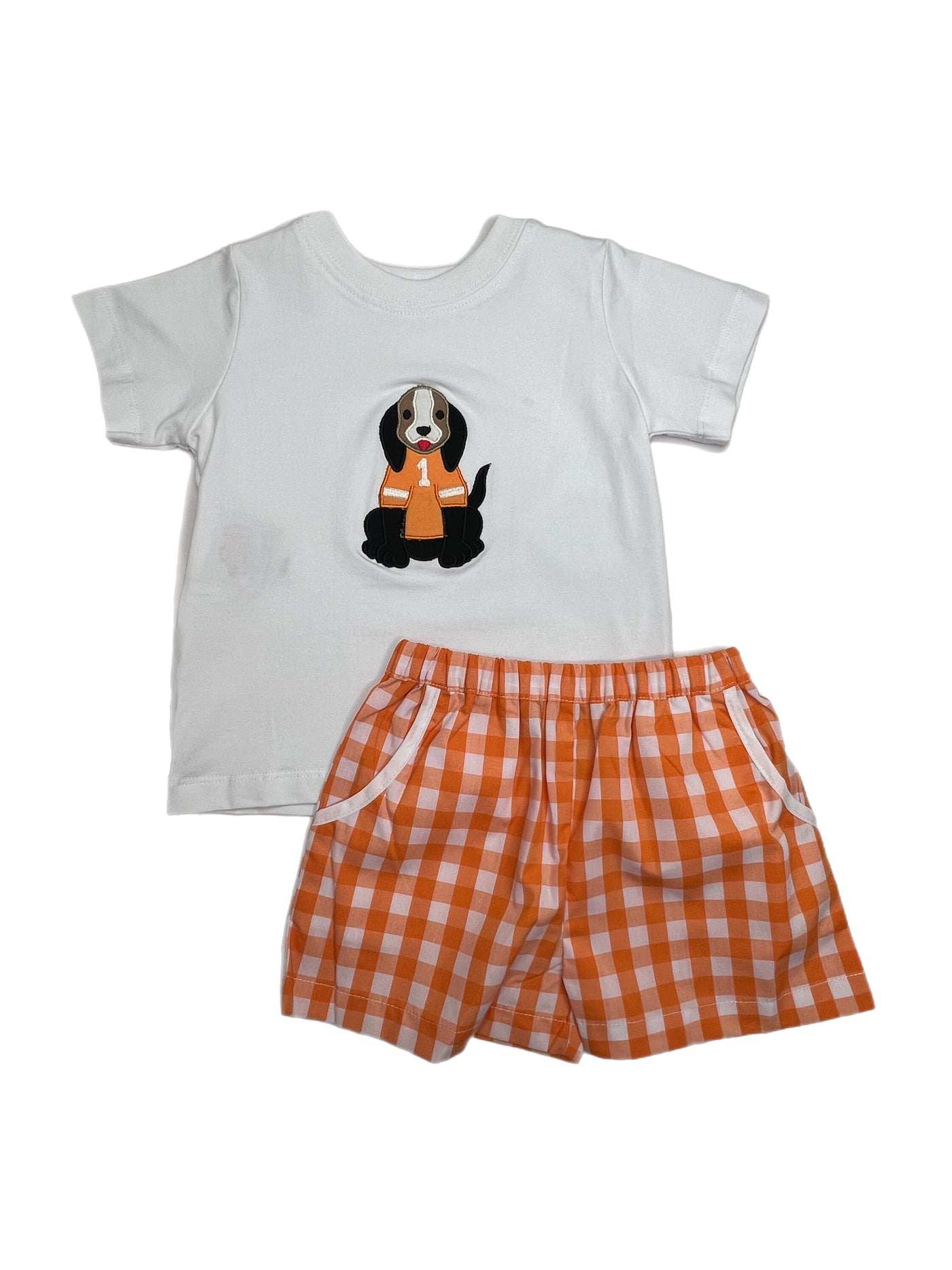 Southern Saturday Applique Boy Short Set