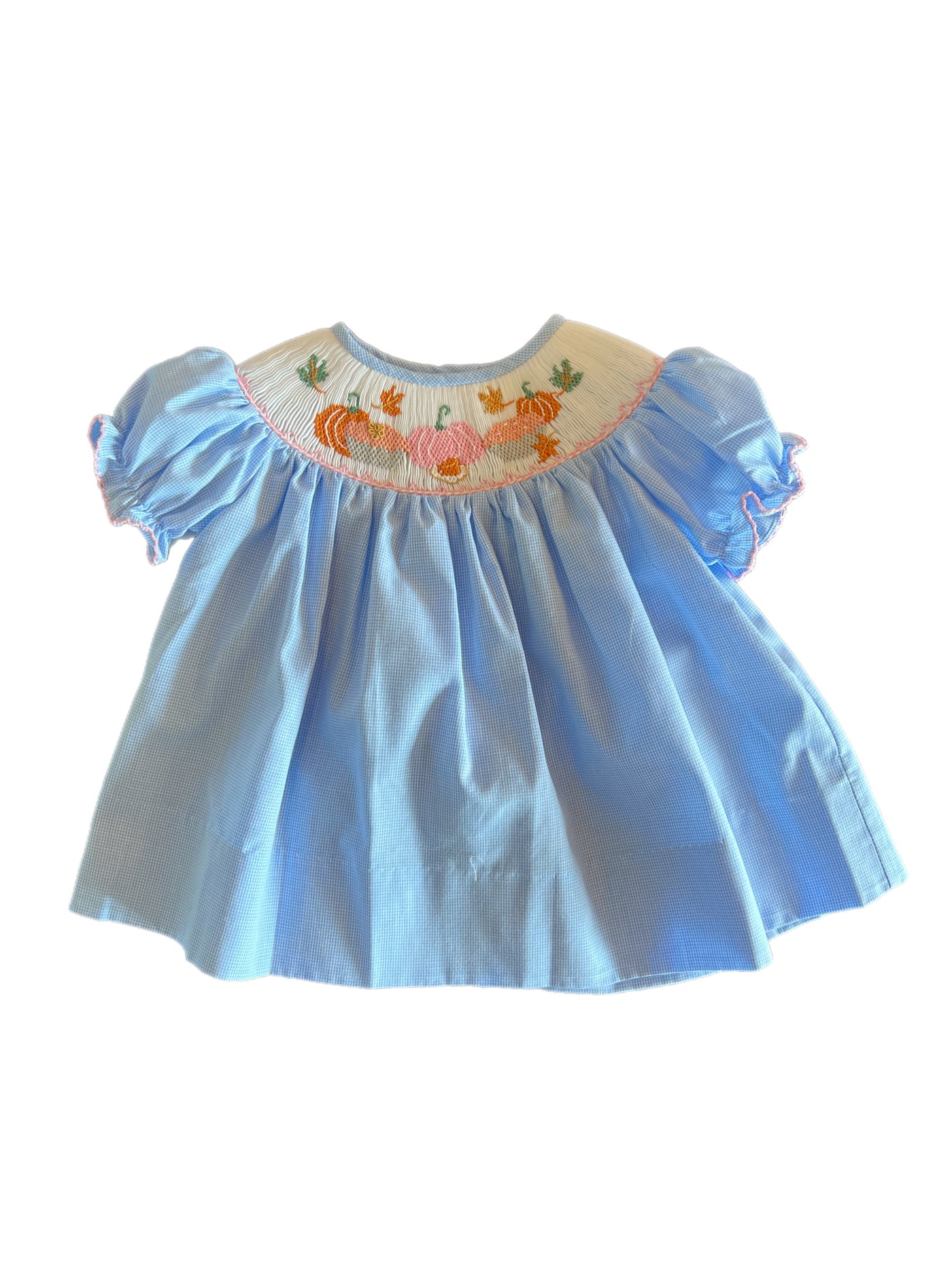 Lulu Bebe Emma Pumpkin Patch Smock Bishop