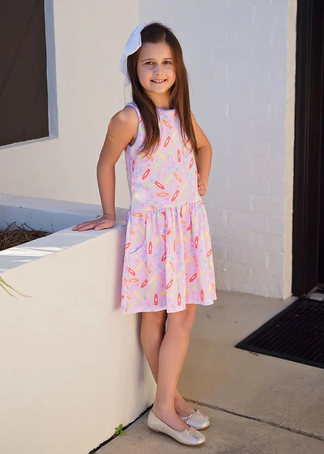 Wendy Drop Waist Dress Back to School Knit