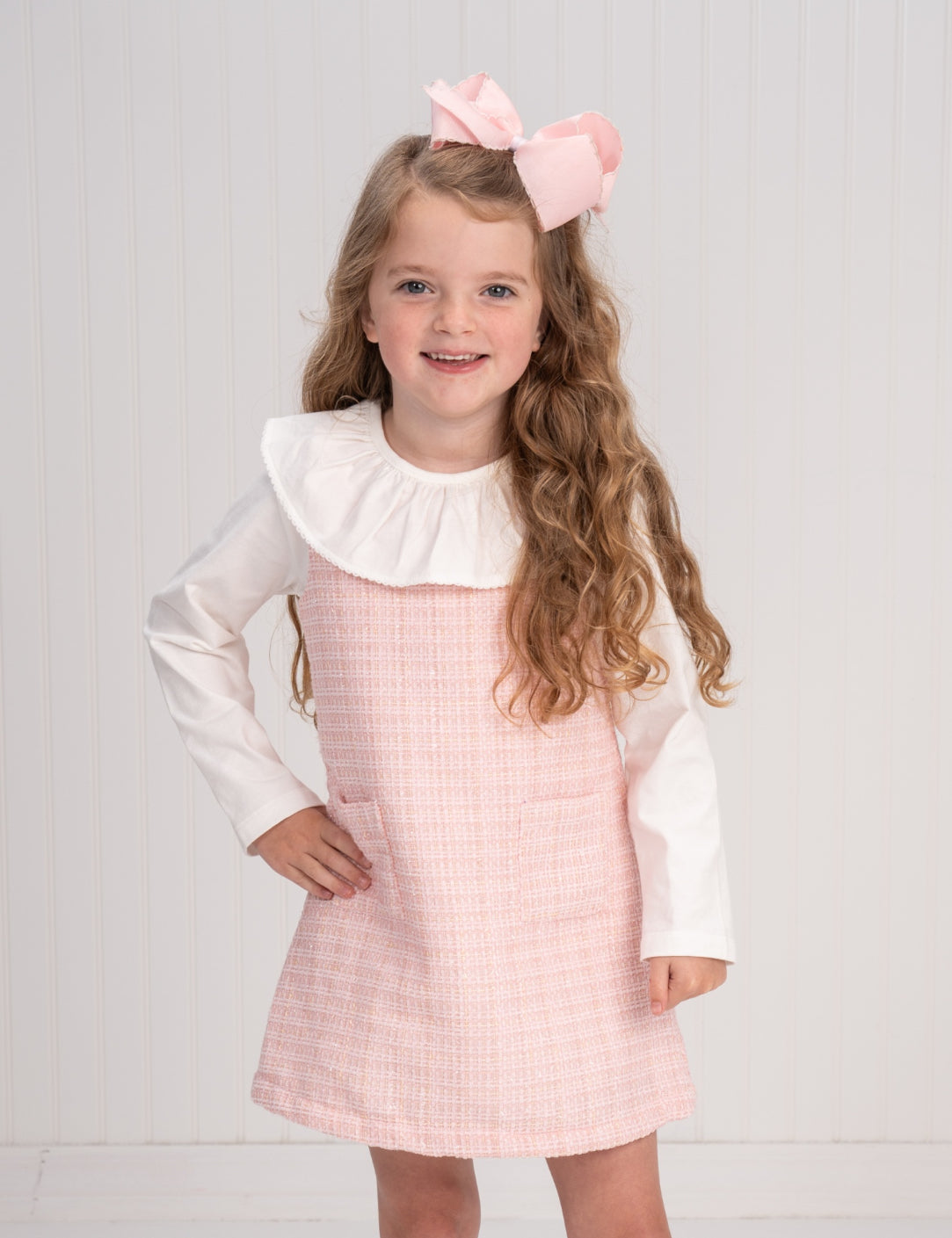 Jillian Jumper - Pink Twinkle Tweed