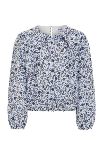 Wren Top - Forget Me Nots Blue