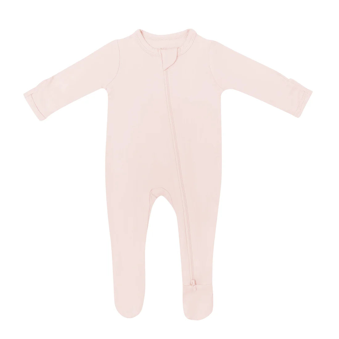 Kyte Zipper Footie - Blush