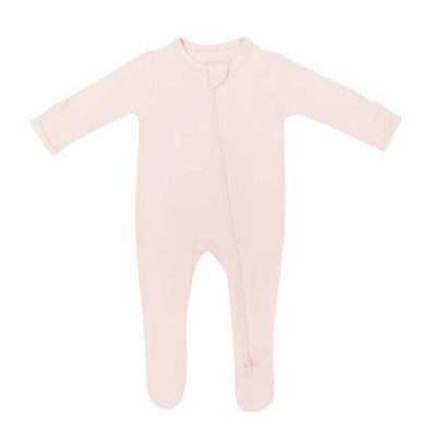 Kyte Zipper Footie - Blush