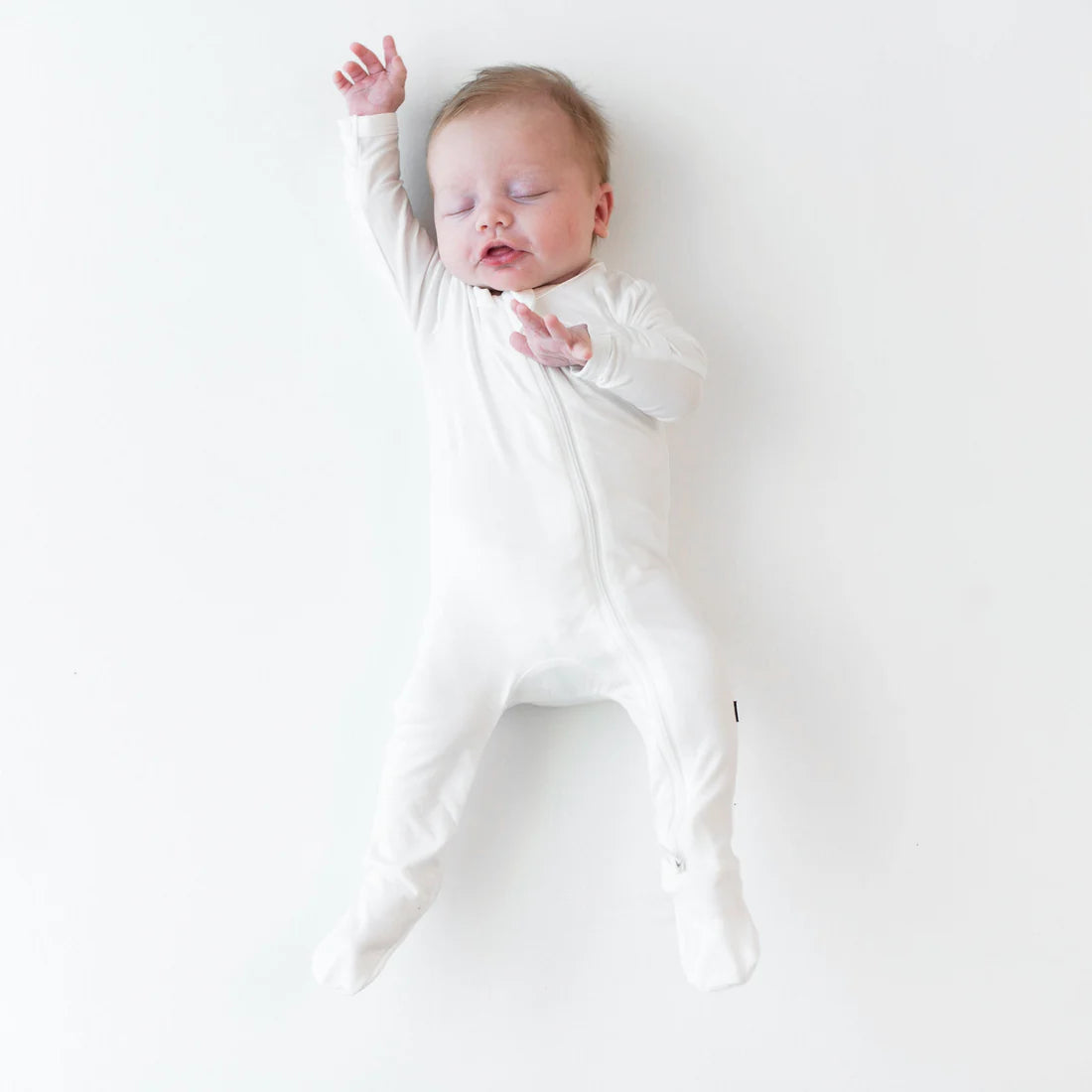 Kyte Zipper Footie - Cloud