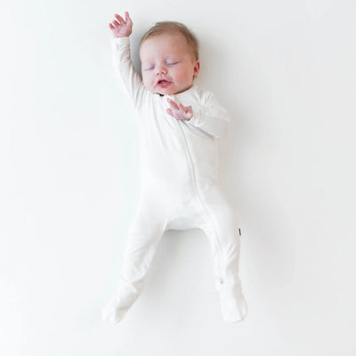 Kyte Zipper Footie - Cloud