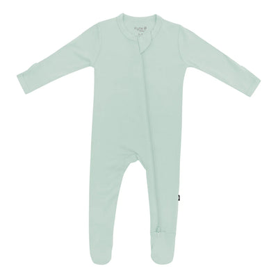Kyte Zipper Footie - Sage