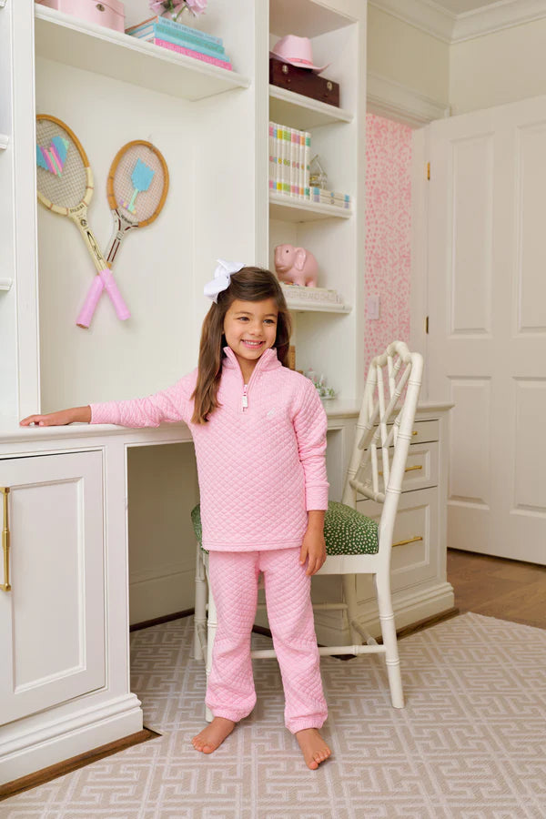 Quilted Gates Sweeney Sweatpant - Sandpearl Pink