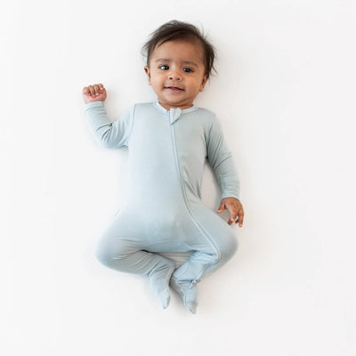 Kyte Zipper Footie - Fog