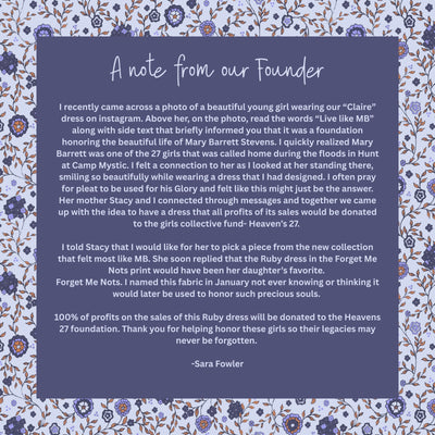 Ruby Dress - Forget Me Nots Blue