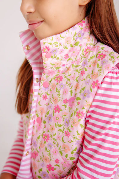 L/S Penny's Play Shirt - Romany Rose Stripe