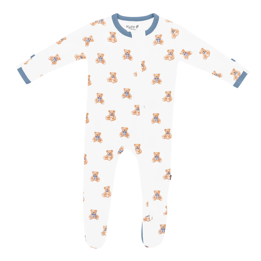 Kyte Zipper Footie - Teddy Bear