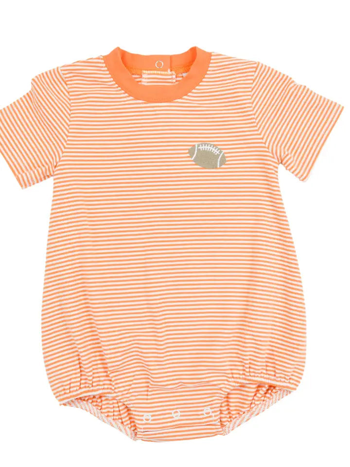 Orange Stripe Tailgate Boys Bubble