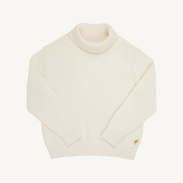 Townsend Turtleneck Sweater - Palmetto Pearl/Gold