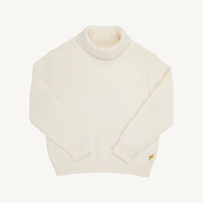Townsend Turtleneck Sweater - Palmetto Pearl/Gold