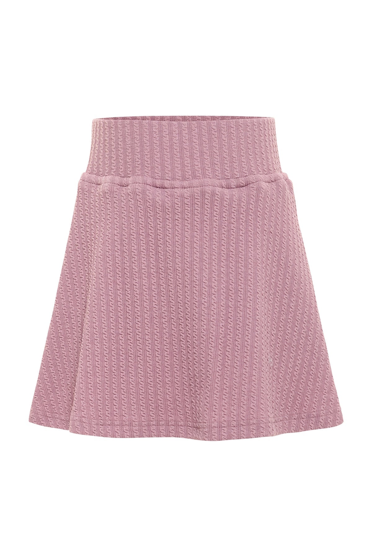 Libba Textured Sweater Skirt - Pink