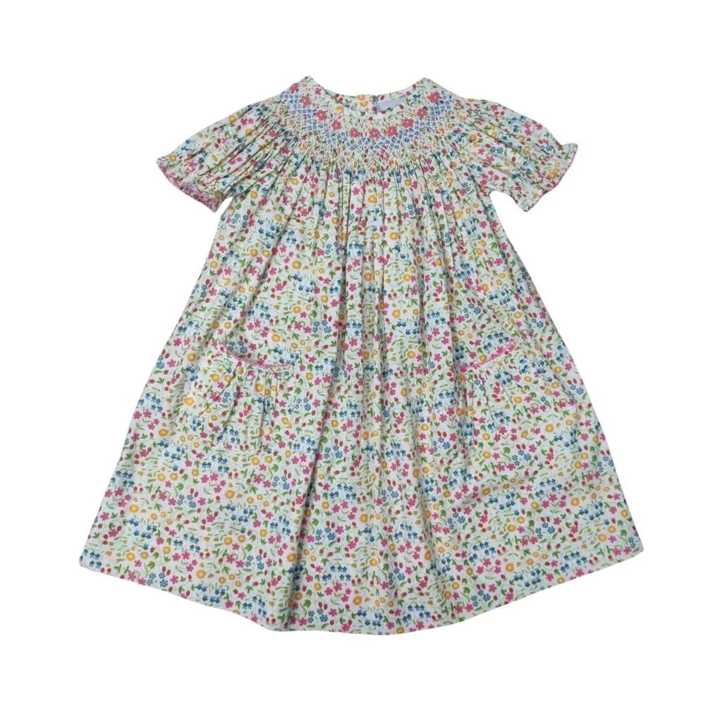 Delaney Smock Spring Floral Bishop Dress