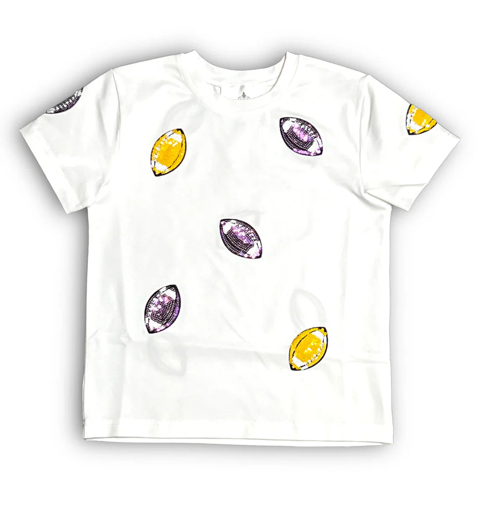 Purple Yellow Football Shirt