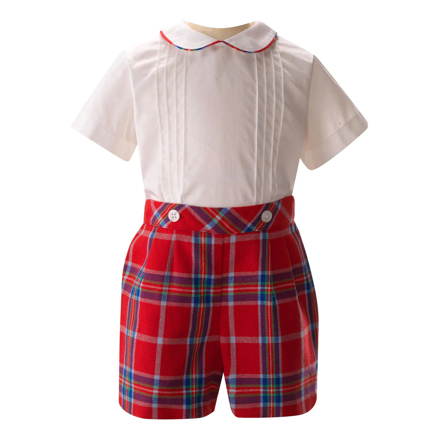 Rachel Riley Tartan Shirt & Short Set