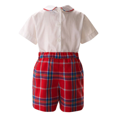 Rachel Riley Tartan Shirt & Short Set