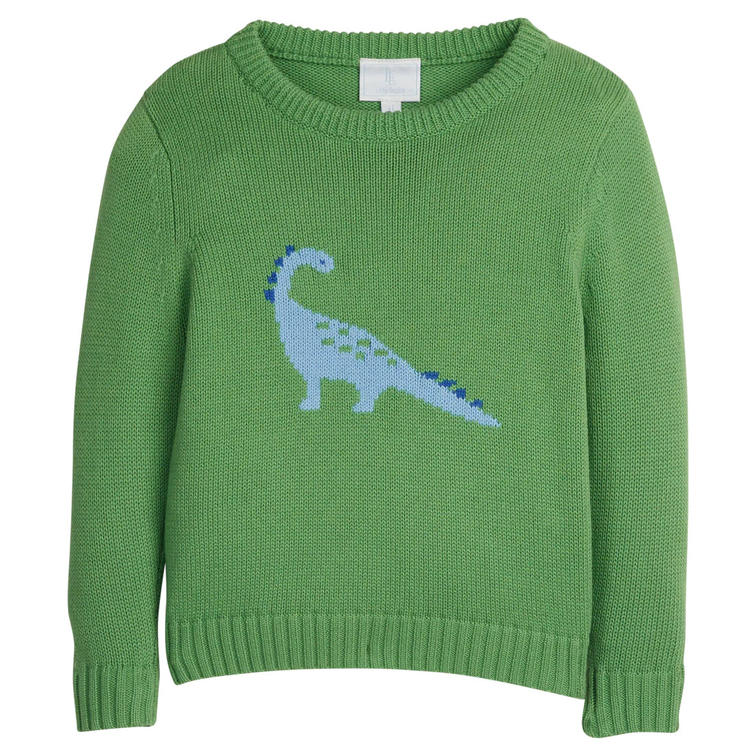 Intarsia Sweater - Blue Dinosaur