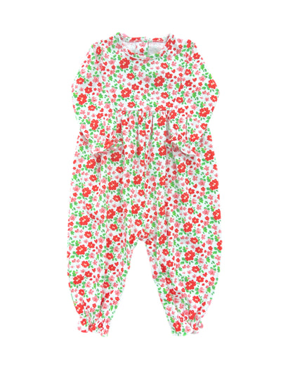 Pink & Red Floral Pima Isla Long Bubble **PRE-SALE**