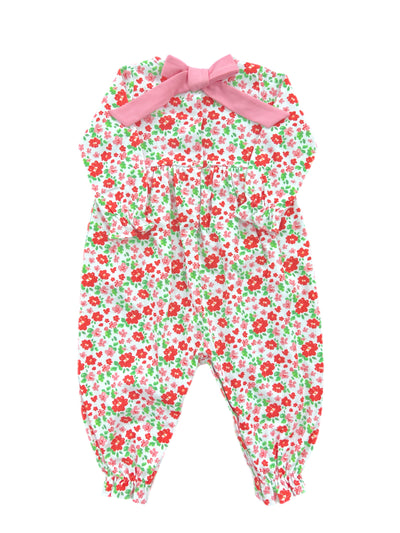 Pink & Red Floral Pima Isla Long Bubble **PRE-SALE**