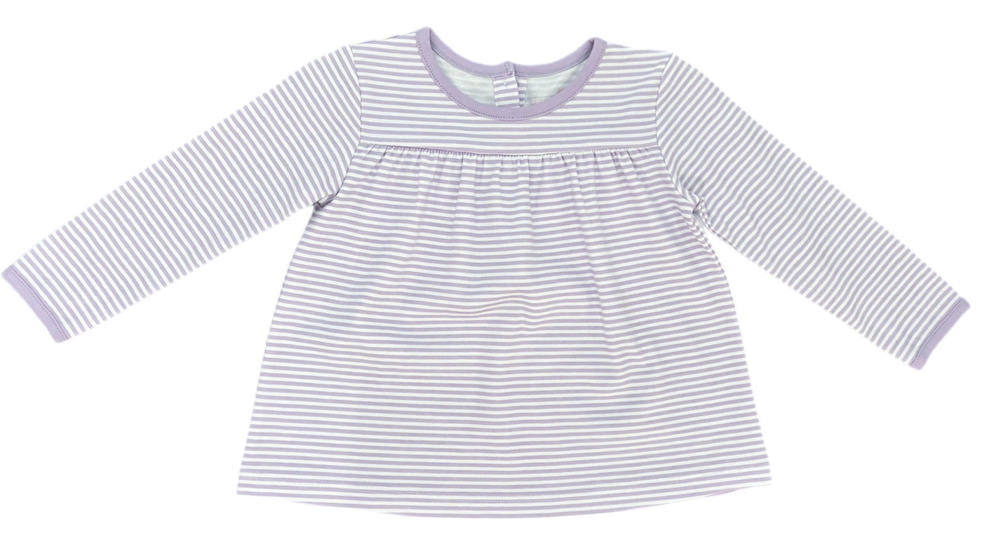 Lavender Stripe Pima Isla Top