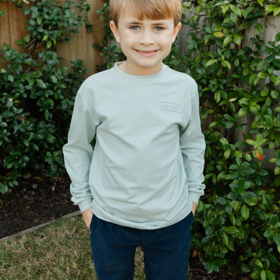 L/S Logo Tee Sage - Turkey