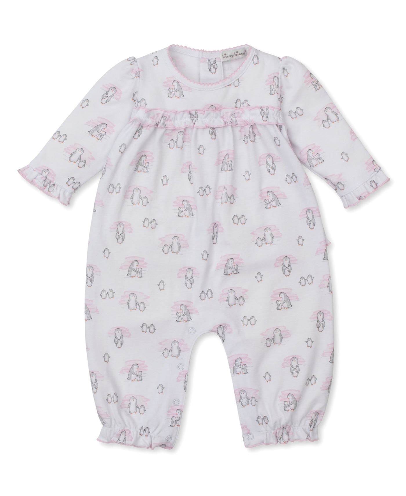 Playsuit - Snow Happy Penguins - Pink