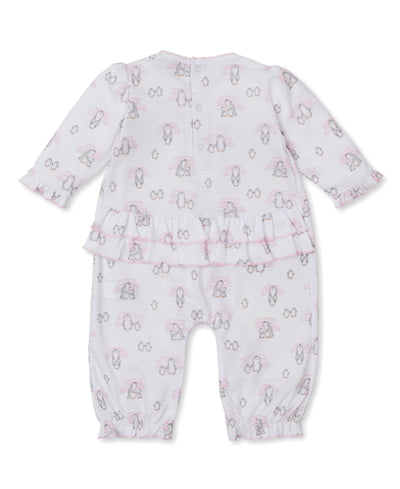Playsuit - Snow Happy Penguins - Pink