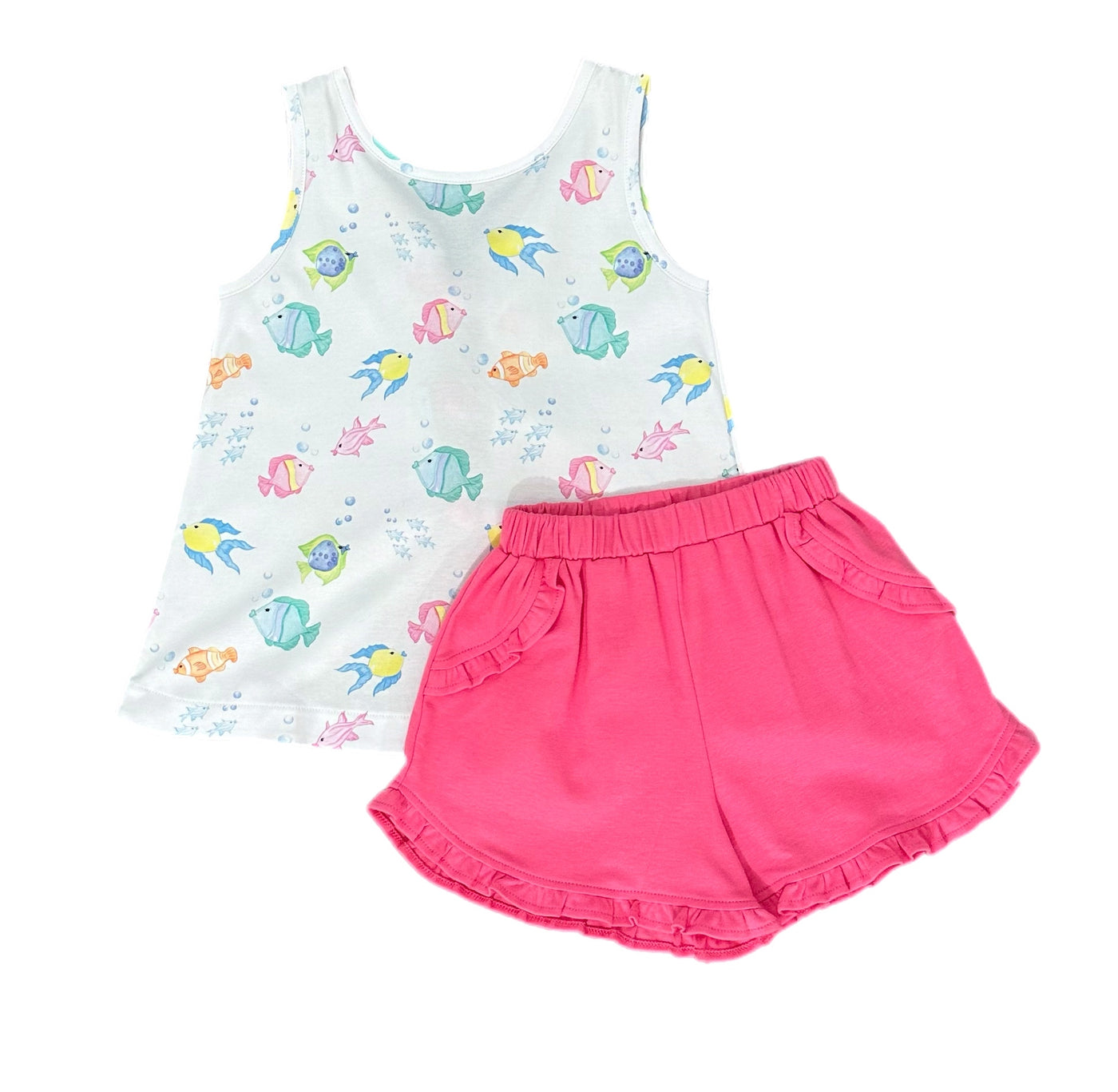 J&L Kinley Ruffle Short Set O'Fishally Summer **PRE-SALE**