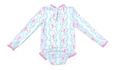 J&L Leighton 1pc Rash Swim Seahorse